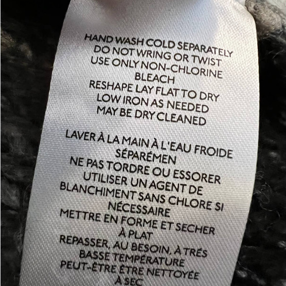 BDG Women's Oversized Open Cardigan Sweater Size L in Gray White Black Stripes - Picture 6 of 6